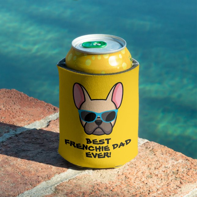 Enfriador De Latas Mejor Día del Padre Frenchie (Piscina in situ)
