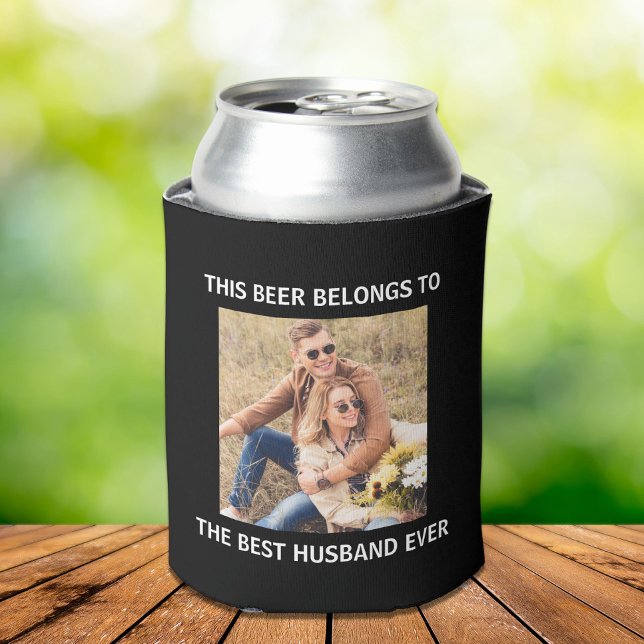 Enfriador De Latas Mejor Esposo siempre Negro (Subido por el creador)