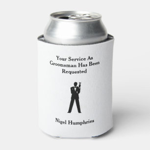 Enfriador De Latas Mejor invitado hombre o groomsman