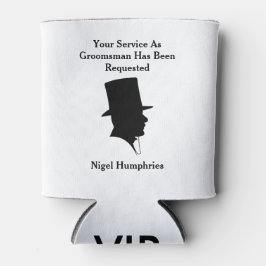 Enfriador De Latas Mejor invitado hombre o groomsman