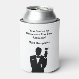 Enfriador De Latas Mejor invitado hombre o groomsman