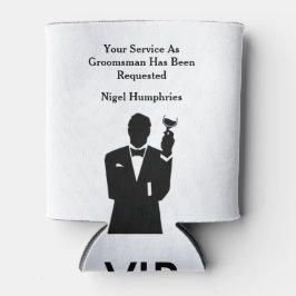 Enfriador De Latas Mejor invitado hombre o groomsman