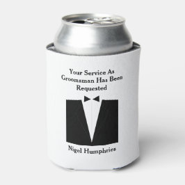 Enfriador De Latas Mejor invitado hombre o groomsman