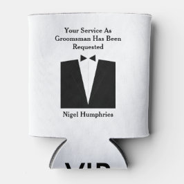 Enfriador De Latas Mejor invitado hombre o groomsman
