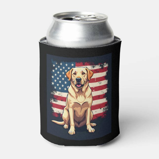 Enfriador De Latas Mejor Labrador Para Hombres Mujeres Yellow Lab Rec (Lata Anverso)
