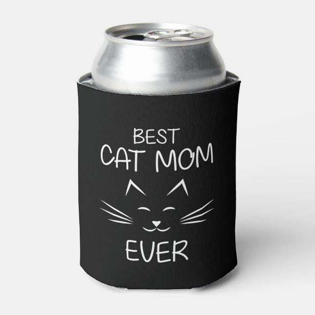 Enfriador De Latas mejor mamá de gatos (Lata Anverso)