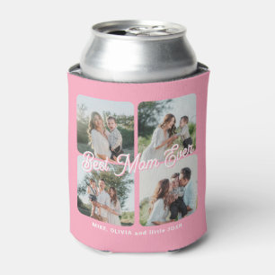 Enfriador De Latas Mejor mamá del mundo collage de fotos personalizad