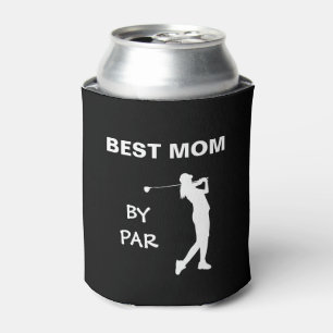 Enfriador De Latas Mejor Mamá Por Par Mamá Golfista Golfer Pun Día de