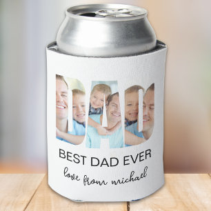 Enfriador De Latas Mejor Papá del Mundo Carta de Foto