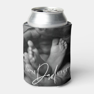 Enfriador De Latas Mejor Papá del Mundo Moderno Clásico Simple Elegan