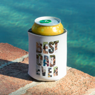 Enfriador De Latas Mejor Papá del Mundo | Plantilla de Marcador de Co