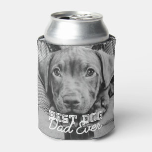 Enfriador De Latas Mejor Papá Perro del Mundo Moderno Foto de Mascota