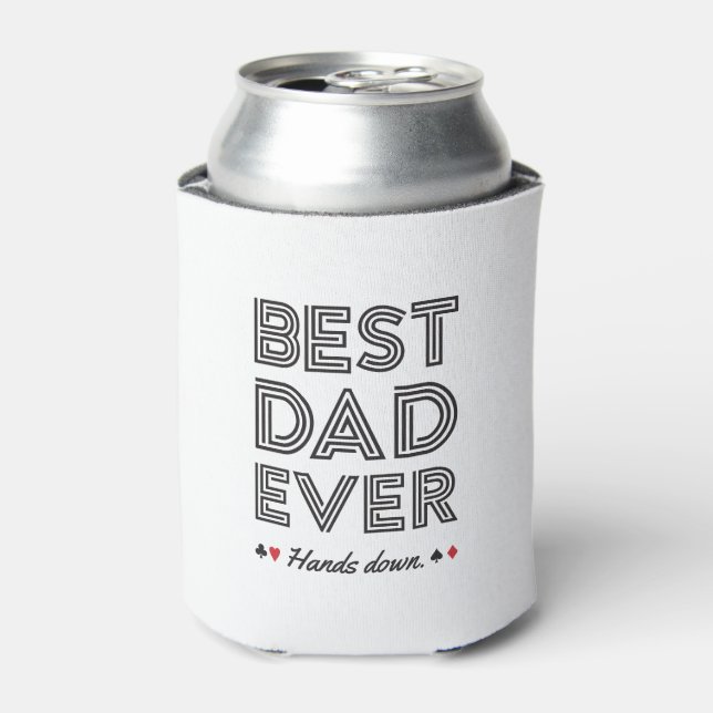 Enfriador De Latas Mejor Papá Personalizado (Lata Anverso)