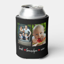 Enfriador De Latas Mejor Personalizado de fotos del abuelo jamás negr