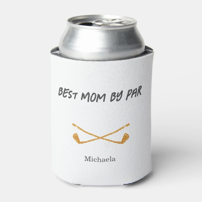 Enfriador De Latas Mejor Purpurina de Mamá Golf (Lata Anverso)