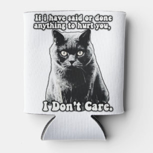 Enfriador De Latas Meme divertido de gato gruñón para personas y dueñ