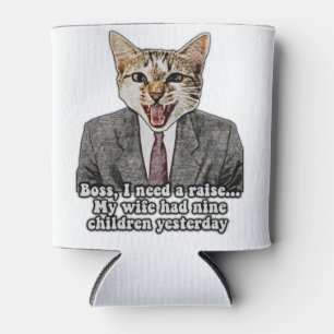 Enfriador De Latas Meme divertido de gato para personas que aman a lo