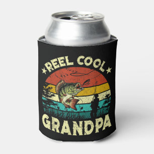 Enfriador De Latas Mens Vintage Reel Guay GRANDPA Pescador