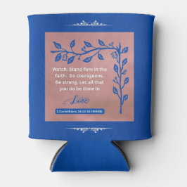 Enfriador De Latas Mensaje de fe - 1 corintios 16:13-14 -