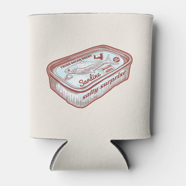 Enfriador De Latas Mentes de aliento divertidas (Anverso)