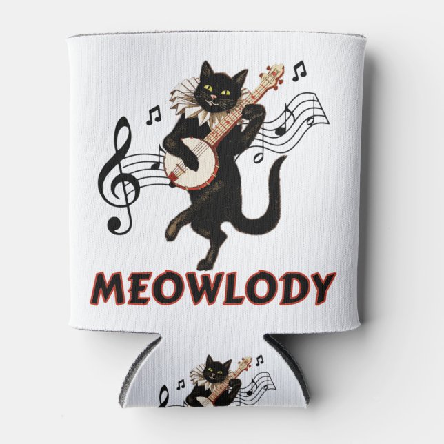 Enfriador De Latas Meolody Cat Music Guitar (Anverso)
