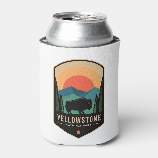 Enfriador De Latas Mercadería del Parque Nacional Yellowstone (Lata Anverso)
