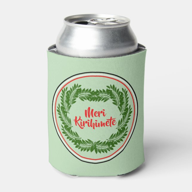 Enfriador De Latas Meri Kirihimete Maori Merry Christmas (Lata Anverso)