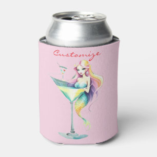 Enfriador De Latas Mermaid Martini Chica Thunder_Cove