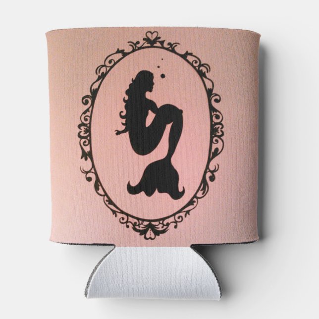 Enfriador De Latas Mermaid Silhouette (Reverso)