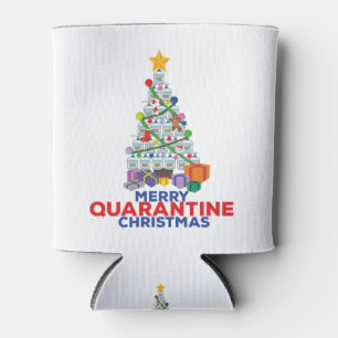 Enfriador De Latas Merry Quarantine Navidades personalizado ideas dis