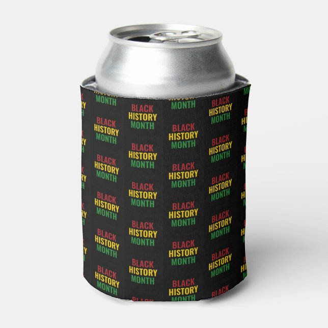 Enfriador De Latas MES DE HISTORIA NEGRA moderna (Lata Anverso)