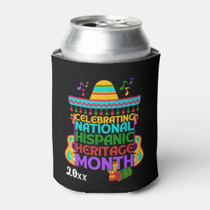 Enfriador De Latas MESES DE PATRIMONIO HISPANO DE CELEBRACIÓN colorid