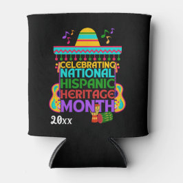 Enfriador De Latas MESES DE PATRIMONIO HISPANO DE CELEBRACIÓN colorid