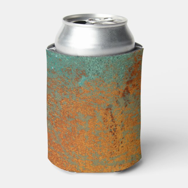 Enfriador De Latas Metálico de moda Rich Copper Patina (Lata Anverso)