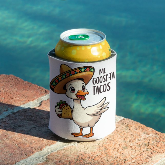 Enfriador De Latas Mi Goose ta tacos Funny Mexican Taco Lovers (Piscina in situ)
