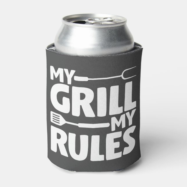 Enfriador De Latas Mi Grill Mis Reglas (Lata Anverso)