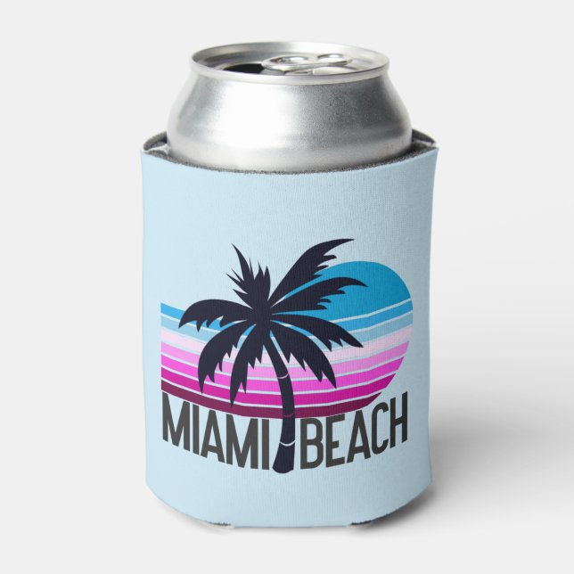 Enfriador De Latas Miami Beach (Lata Anverso)