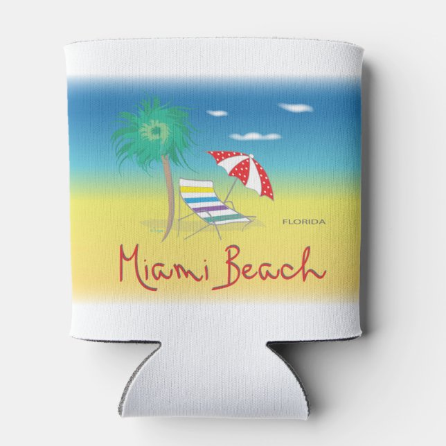Enfriador De Latas Miami Beach, Florida Guay Fun (Reverso)