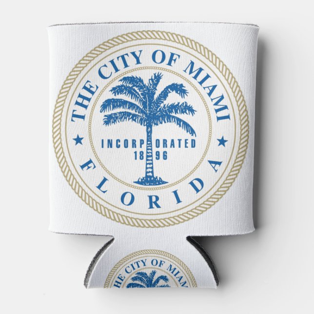 Enfriador De Latas Miami Florida (Anverso)