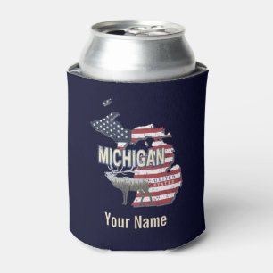 Enfriador De Latas Michigan Estados Unidos Retro State Map Vintage US