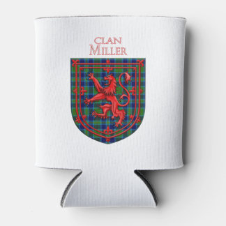Enfriador De Latas Miller Tartan Scottish Plaid Lion Rampant