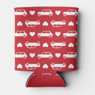 Enfriador De Latas Mini Car Hearts Red