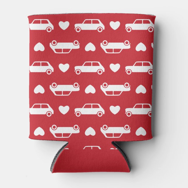 Enfriador De Latas Mini Car Hearts Red (Anverso)