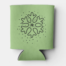 Enfriador De Latas Minimalist handdrawn snowflake