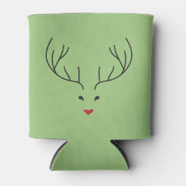 Enfriador De Latas minimalist reindeer face