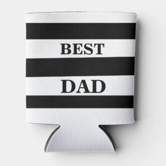 Enfriador De Latas Minimalista - negro y blanco - mejor papá