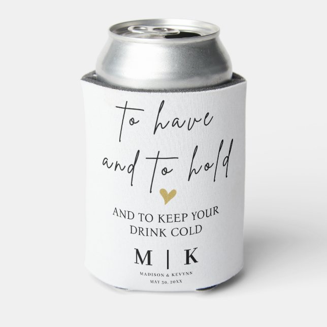Enfriador De Latas Mínimo y Moda | BODA (Reverso de la lata)