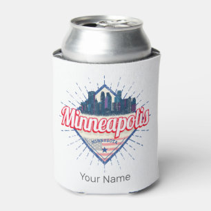Enfriador De Latas Minneapolis Minnesota Estados Unidos Skyline