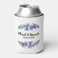 Mint & Purple Floral Boda de corona de honor