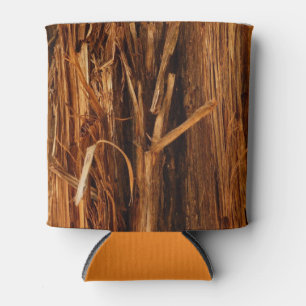 Enfriador De Latas Mira de corteza de madera texturizada de cedro